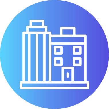 Mimari. Web simgesi basit illüstrasyon