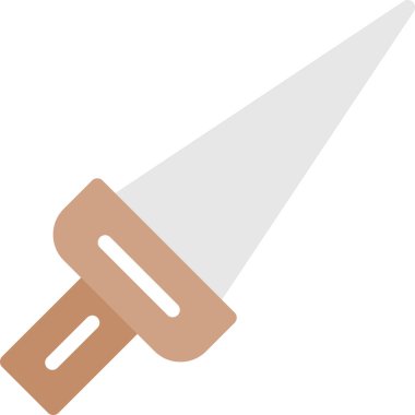 tornavida simgesi. Vektör çizimi. yuvarlak açılı düz ikonik sembol, beyaz arkaplanda turuncu renk.