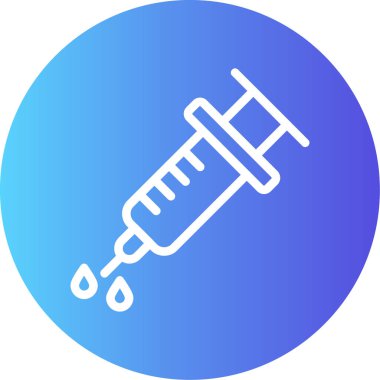 Şırınga simgesi, vektör illüstrasyonu