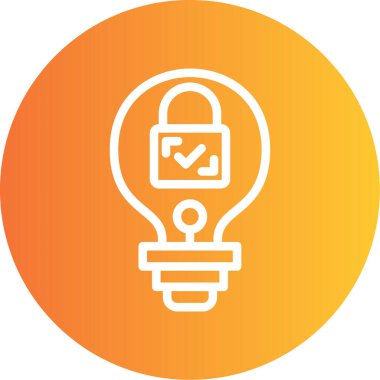 ikon vektör illüstrasyonunu kilitle