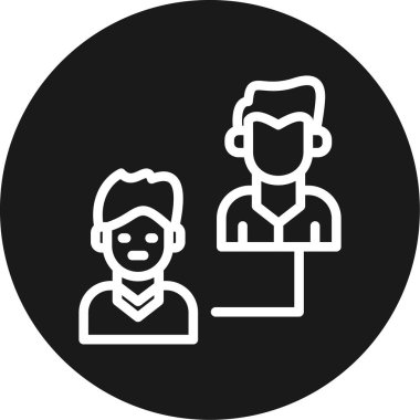 Müşteri hizmeti simgesi, vektör illüstrasyonu