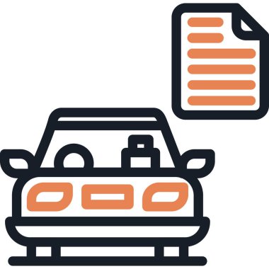 araba simgesi vektör illüstrasyonu