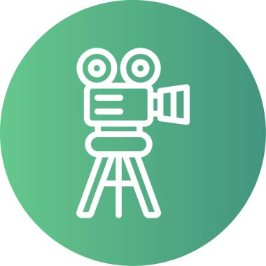 Kamera. Web simgesi basit illüstrasyon