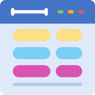 Takvim simgesi, vektör illüstrasyonu basit tasarım