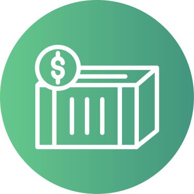 kutu simgesi vektör illüstrasyonu