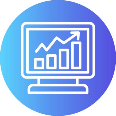 İş ve finans simgesinin vektör illüstrasyonu