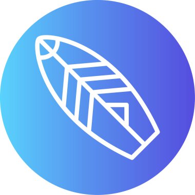 Bir tekne simgesinin vektör illüstrasyonu