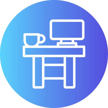 Bilgisayar. Web simgesi basit illüstrasyon