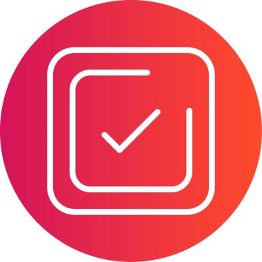 vektör onay işareti simgesi