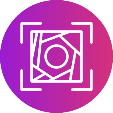 güzel kamera ikonu vektör illüstrasyonu