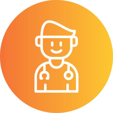 Bir insan simgesinin vektör illüstrasyonu