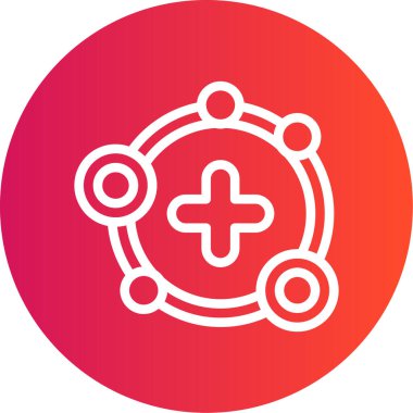 Tıbbi bir simgenin vektör illüstrasyonu