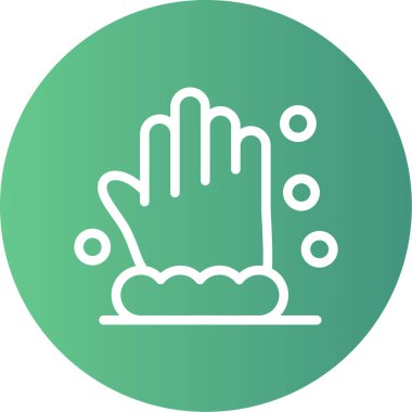 Eldiven simgesi vektör illüstrasyonu