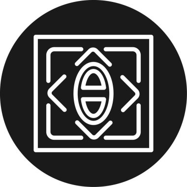 Modern bir simgenin vektör illüstrasyonu