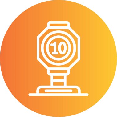 İzle. Web simgesi basit illüstrasyon