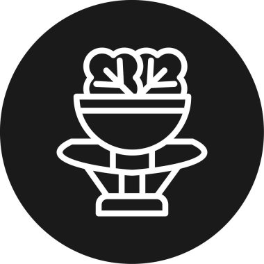 çiçek simgesi vektör illüstrasyonu