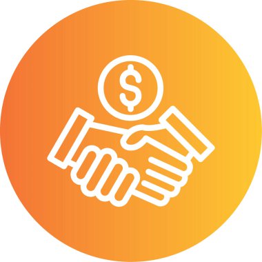 İş tokalaşması. Basit tasarım