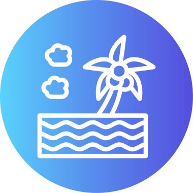 Bir bitki simgesinin vektör illüstrasyonu