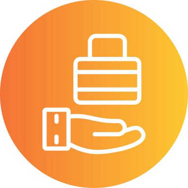 Basit ve minimalist uygulama simgesi vektörü