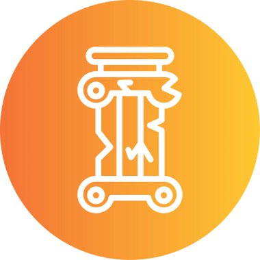 Robot simgesinin vektör illüstrasyonu