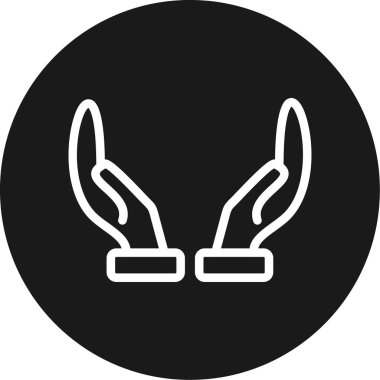 vektör elleri simge illüstrasyonu