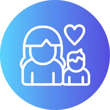 kadın simge vektör illüstrasyonu