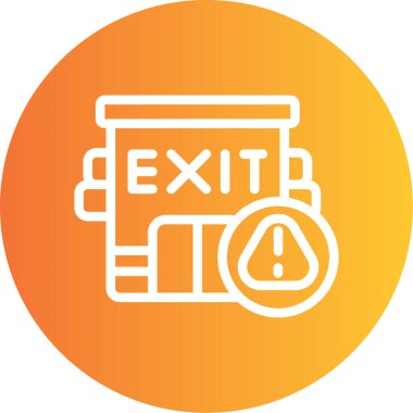 vektör çıkış simgesi çizimi