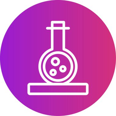 Kimyasal simgenin vektör illüstrasyonu