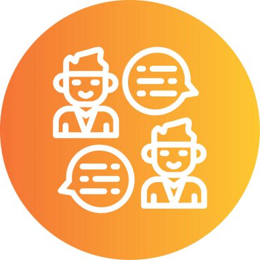 Bir grup insanın vektör çizimi