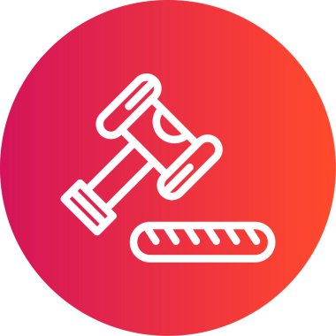 Kırmızı bir simgenin vektör illüstrasyonu