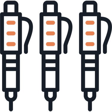 Pil simgesi. Basit örnek web için pil vektör simgesinin