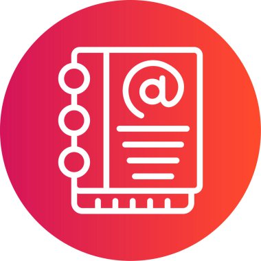 Modern kitap simgesinin vektör illüstrasyonu