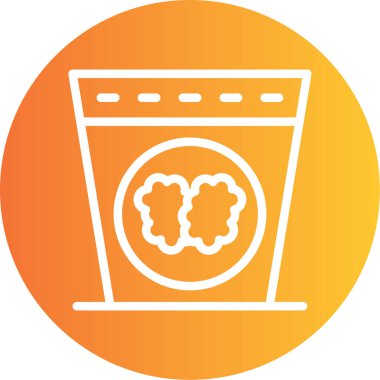 Eşsiz yiyecek ve içecek vektör simgesi