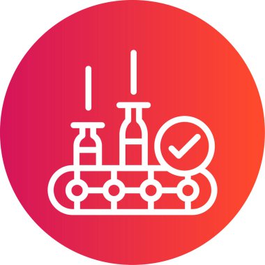 Bir aşı simgesinin vektör çizimi