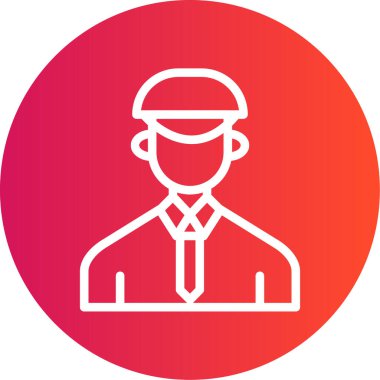 vektör avatar adam simgesi