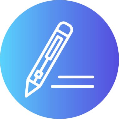 Kalem. Web simgesi basit illüstrasyon