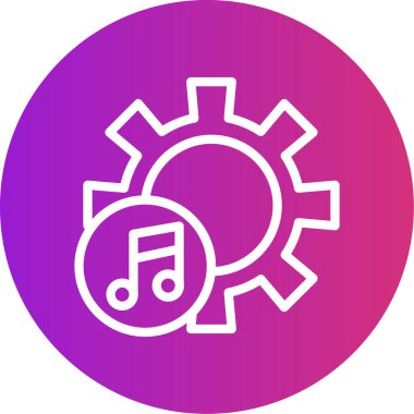 Bir dişli simgesini vektör çizim