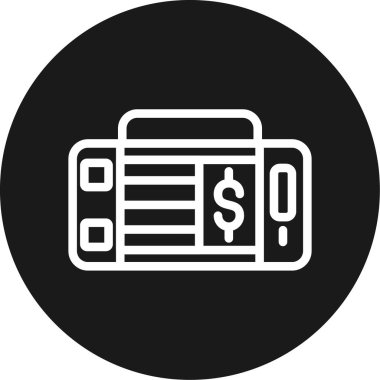 Para simgesinin vektör illüstrasyonu