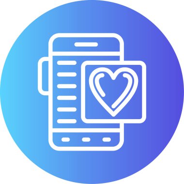 Vektör Kalp Simgesi illüstrasyonu