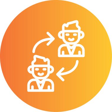 İş. Web simgesi basit illüstrasyon