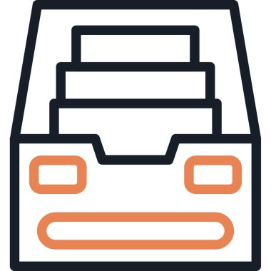 arşiv dosyaları dosya simgesi ana hat biçiminde