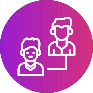 Modern insan simgesinin vektör illüstrasyonu