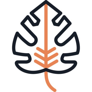 Yaprak ikonu vektör illüstrasyonu