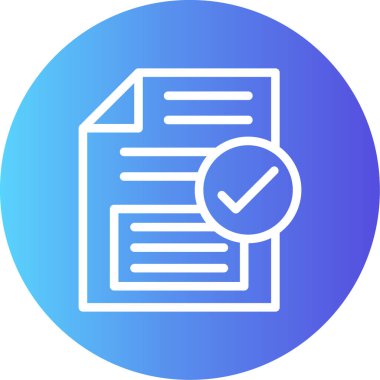 belge simgesi vektör illüstrasyonu