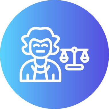 adalet simgesi vektör illüstrasyonu