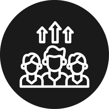 özet biçiminde bir grup insan simgesi