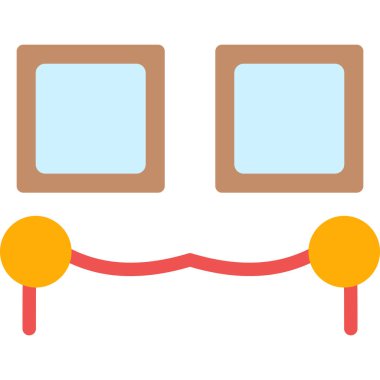 Çizgi film çerçevesinin vektör illüstrasyonu