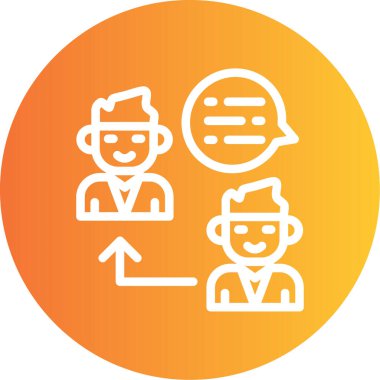 İnsan simgesinin vektör illüstrasyonu