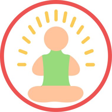 Çiçekli bir adamın vektör çizimi