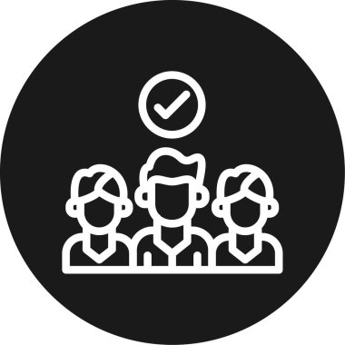 İnsan simgesinin vektör illüstrasyonu